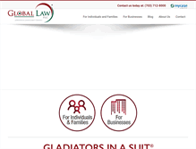 Tablet Screenshot of mygloballaw.com